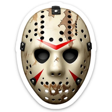 jason voorhees só o rosto sticker