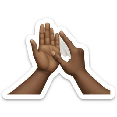 The creation of Adam (white hands) sticker