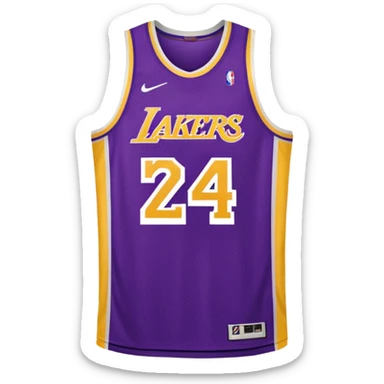 los angeles lakers jersey sticker