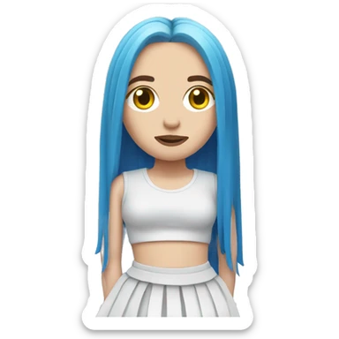 billie eilish wearing a skirt sticker