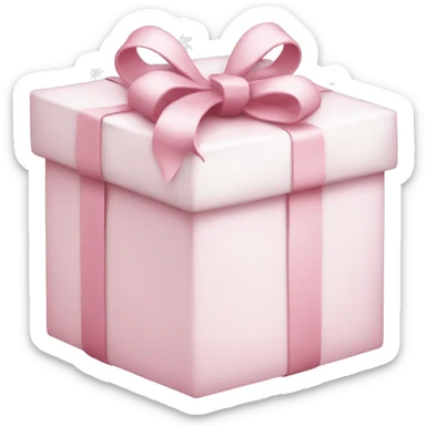 Light pink Christmas gifts under a white Christmas tree  sticker