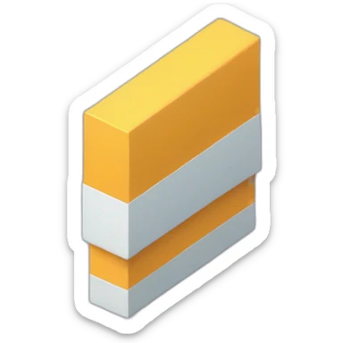 isometric exclamation point sticker