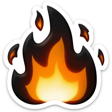 Black Flame sticker