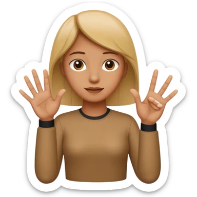 SIGN LANGUAGE LETTER A IN HANDSIGN sticker