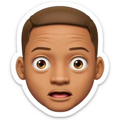 Will Smith surprised expression emoji sticker