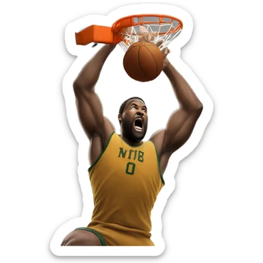 Spartan dunking on grizzly bear sticker