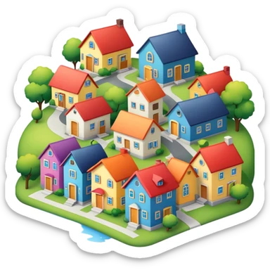 Houses sticker