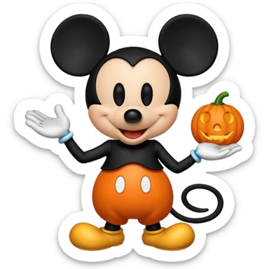Halloween Mickey Mouse sticker