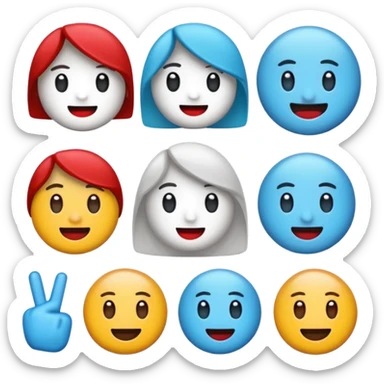 Yuvarlak bir TikTok mavi tik emojisi sticker
