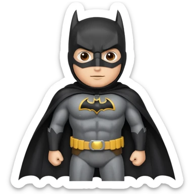 Un hombre vestido de batman sticker