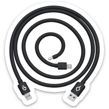 charge cable sticker