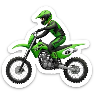 A Kawasaki dirtbike 2stoke sticker