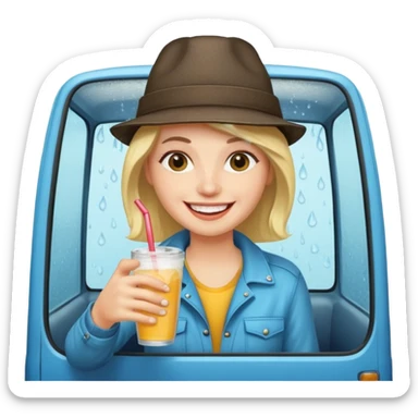 circus Rockstar drinking colddrink van  sticker