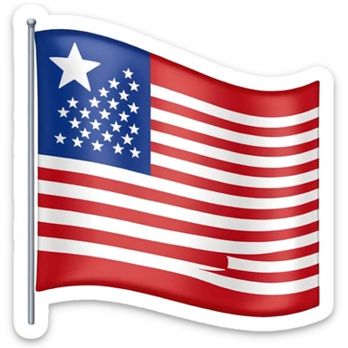 generate me a flag-emoji of the republic of rough and ready sticker
