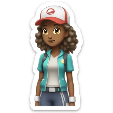 Serena Pokemon Trainer sticker