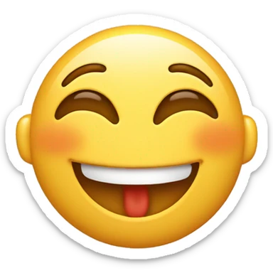 Big smile , drooling, heart eyes sticker