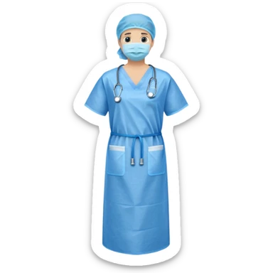 disposable gown sticker