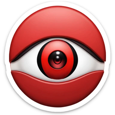 Only the Itachi Uchiha Mangekyo sharingan eye  sticker