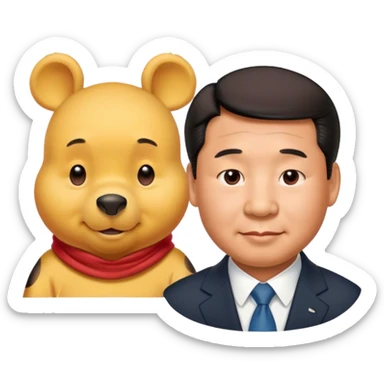 winnie the pooh xi jinping sticker