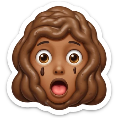 💩+😱 sticker