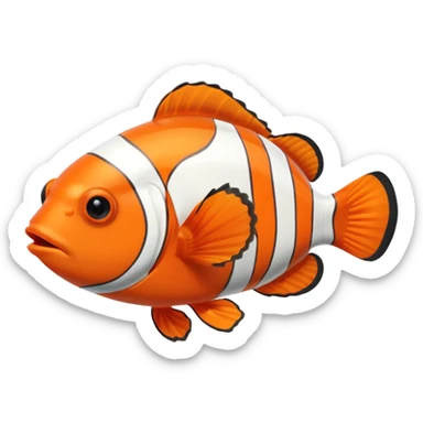 Clown fish in the aquarium sticker
