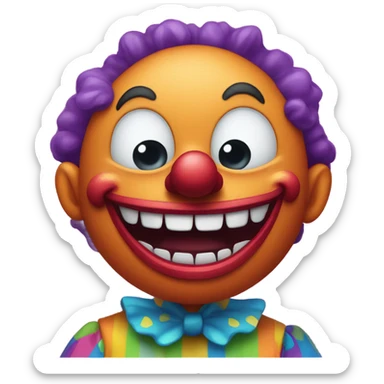 Scary silly unsettling sticker