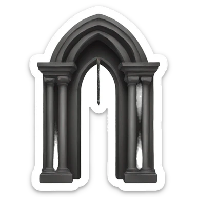 death veil Gothic arch  sticker