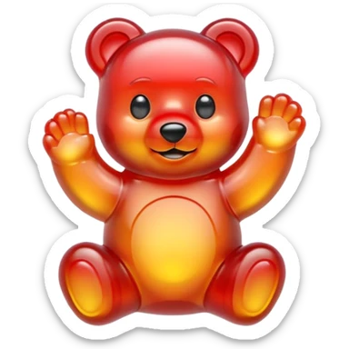 Gummy bear sticker