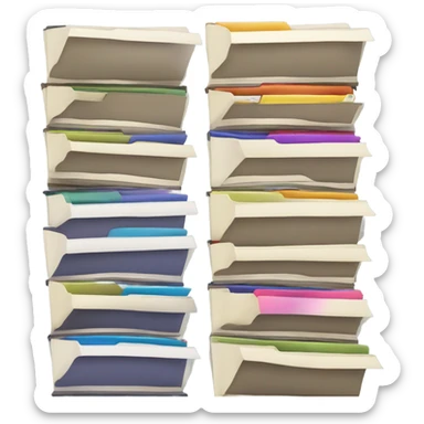 a folder of files sticker