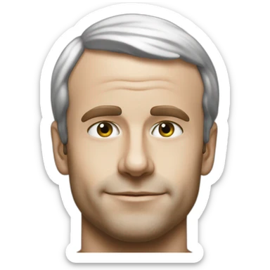 Macron ils swiming sticker