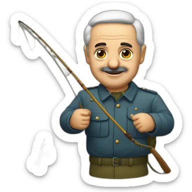 francisco franco pescando arunes sticker