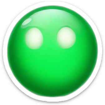 green lightball sticker