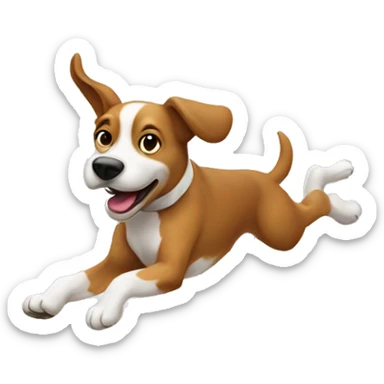 Agility dog jumping over anvil sticker