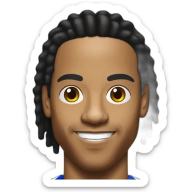 ronaldinho realistic footnall player sticker