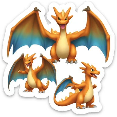Charizard Pokémon sticker