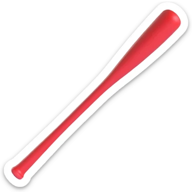 baseball bat, simple sticker