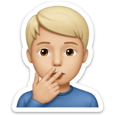 Shh-shh-shh. Quiet. Shut up sticker