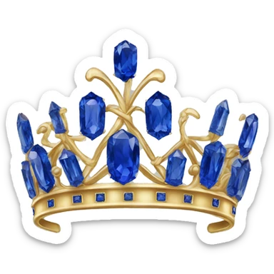 curonne avec plusieurs sapphire sticker