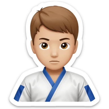 Taekwondo Kid pose sticker