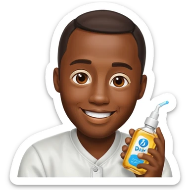 Make an emoji of Diddy with baby oil sticker