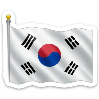 korean flag sticker