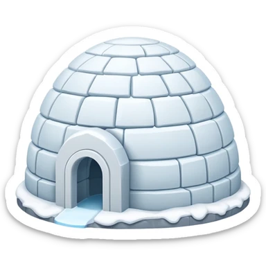 Igloo emoji sticker
