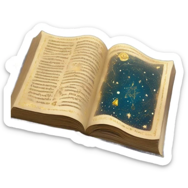magical astral book sticker