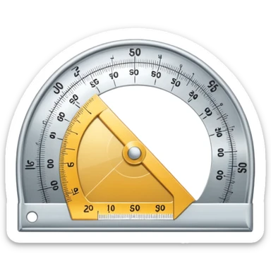 "📏" This emoji is for ruler. Then make an emoji for protractor. sticker