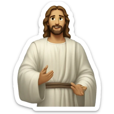 Jesús in the sky sticker