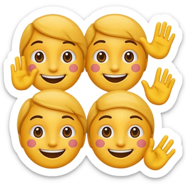 Based on these photos, make an emoji with facial features preserved sticker