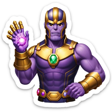 Thanos with Infinity Gauntlet sticker