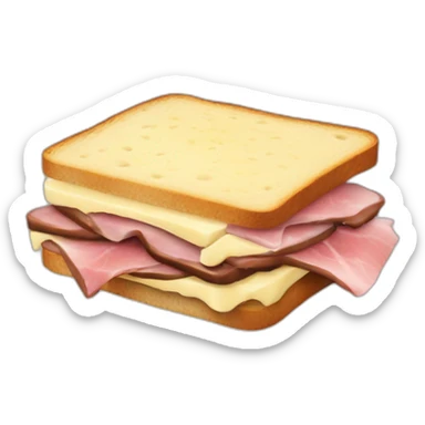Sandwich-ham-cheese-cream-Chocolate sticker
