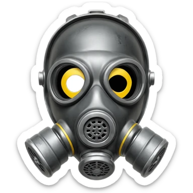 Gas mask sticker