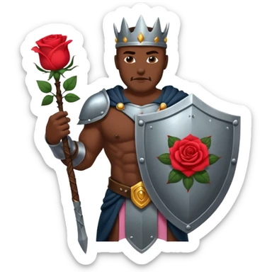 The elite protectors of the Thorned Court.
Their shield bears a rose — strength wrapped in loyalty.
They guard the Crown and protect the vibe. 🌹👑 sticker